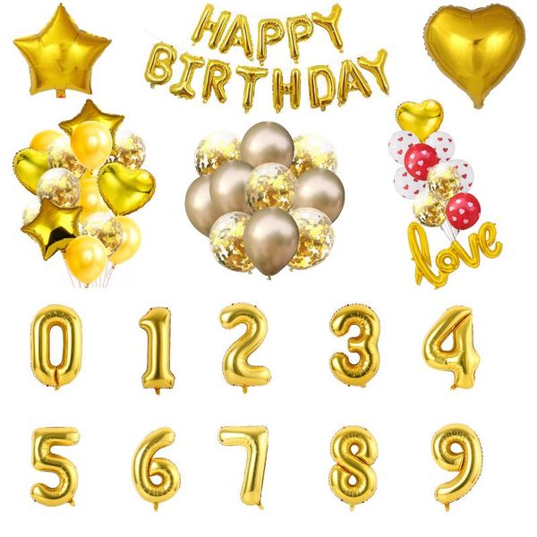 1set gold foil number balloons 0-9 star heart balls latex happy birthday party balloon kid baby shower wedding decoration
1set gold foil number balloons 0-9 star heart balls latex happy birthday party balloon kid baby shower wedding decoration