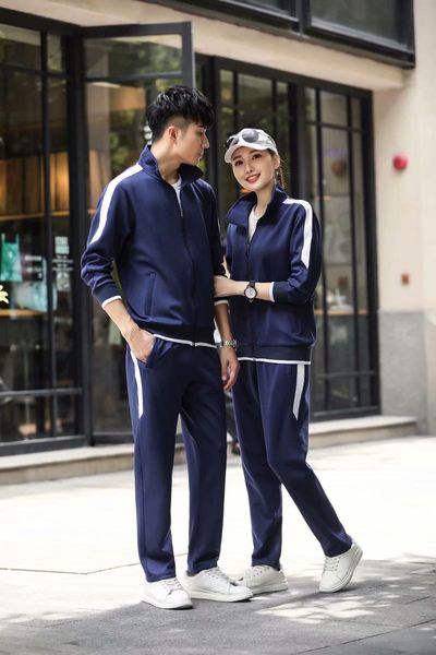 running suit for men and women in spring 2021 is suitable jogging leisure sportswear gym clothing, White;black
running suit for men and women in spring 2021 is suitable jogging leisure sportswear gym clothing, White;black