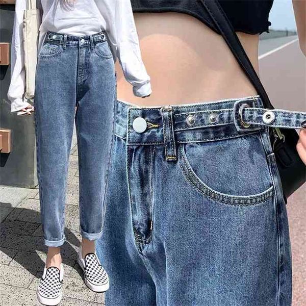high waist women jeans adjusted button harem straight loose autumn slim denim pencil pants trousers femme mujer, Blue
high waist women jeans adjusted button harem straight loose autumn slim denim pencil pants trousers femme mujer, Blue