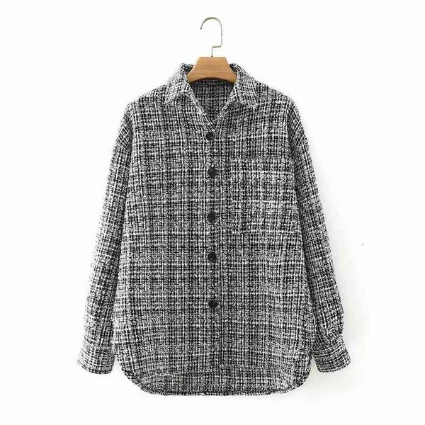 women's jackets autumn women stylish plaid tweed za long female fashion sleeve single breasted loose outwear girls coat chic tft7, Black;brown
women's jackets autumn women stylish plaid tweed za long female fashion sleeve single breasted loose outwear girls coat chic tft7, Black;brown