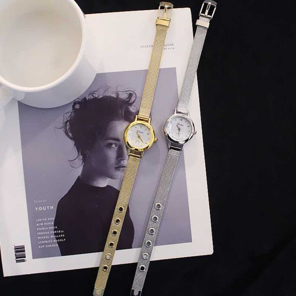 wristwatches luxury ladies quartz small dial tide girl gold stainless steel watches metal bracelet women watch fashion gift clock reloj muje, Slivery;brown
wristwatches luxury ladies quartz small dial tide girl gold stainless steel watches metal bracelet women watch fashion gift clock reloj muje, Slivery;brown