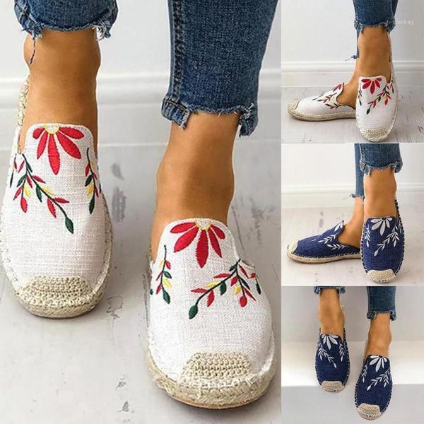 women ladies fashion embroider flat sandals slipper round toe casual shoes personality embroidered straw sandal1, Black
women ladies fashion embroider flat sandals slipper round toe casual shoes personality embroidered straw sandal1, Black