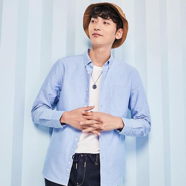 light shirts man long sleeve oxford cotton clothes for solid color clothing casual leisure white business men's, White;black
light shirts man long sleeve oxford cotton clothes for solid color clothing casual leisure white business men's, White;black