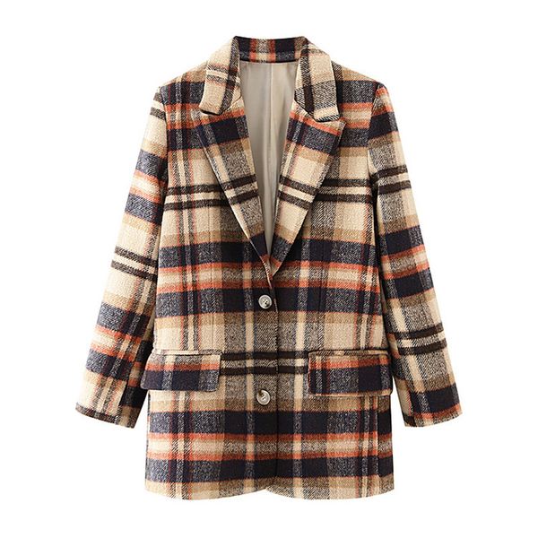 blsqr elegant winter plaid women blazer coat causal long sleeve tweed office ladies pocket suit 210430, White;black
blsqr elegant winter plaid women blazer coat causal long sleeve tweed office ladies pocket suit 210430, White;black