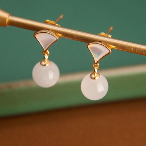 dangle & chandelier silver inlaid natural hetian white chalcedony earrings chinese style retro charm minority design women's brand jewe
dangle & chandelier silver inlaid natural hetian white chalcedony earrings chinese style retro charm minority design women's brand jewe