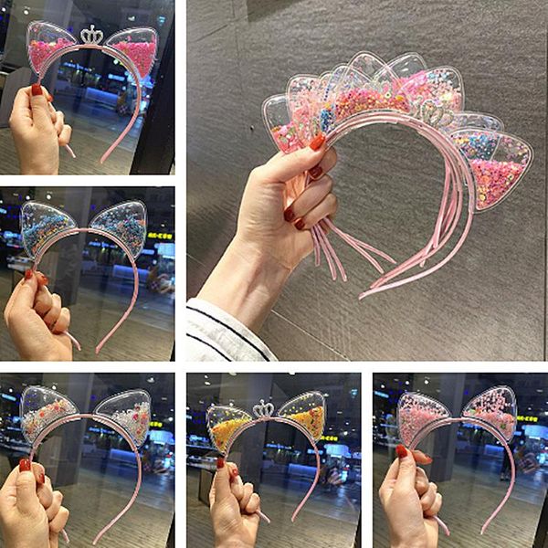 girls cute colorful sequin cat ears headbands children sweet crown quicksand headband kids lovely princess gifts hair accessories, Slivery;white
girls cute colorful sequin cat ears headbands children sweet crown quicksand headband kids lovely princess gifts hair accessories, Slivery;white