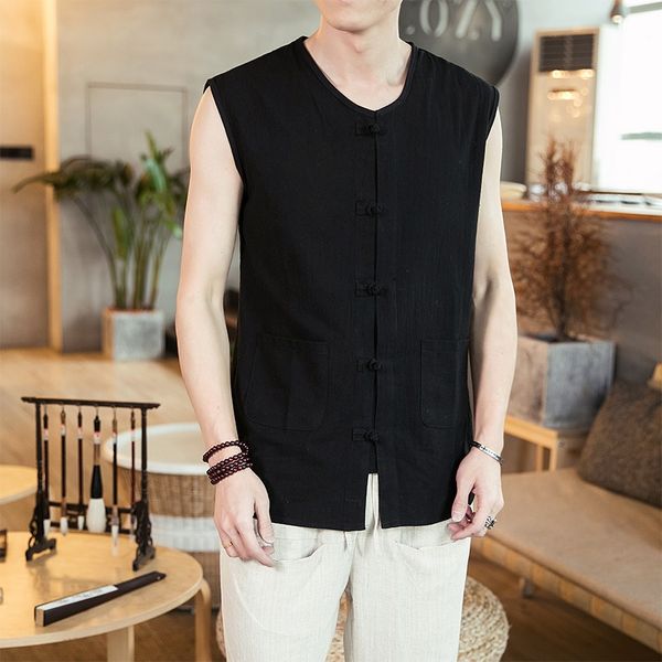 traditional chinese clothing for men cotton linen summer sleeveless shirt male kung fu outfit chinese style hanfu 10997, Red
traditional chinese clothing for men cotton linen summer sleeveless shirt male kung fu outfit chinese style hanfu 10997, Red