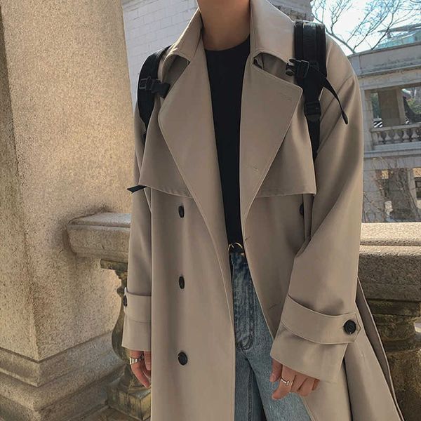 men's wear autumn fashion double breasted clothes male long coat loose overcoat trend handsome casual windbreak 211011, Tan;black
men's wear autumn fashion double breasted clothes male long coat loose overcoat trend handsome casual windbreak 211011, Tan;black