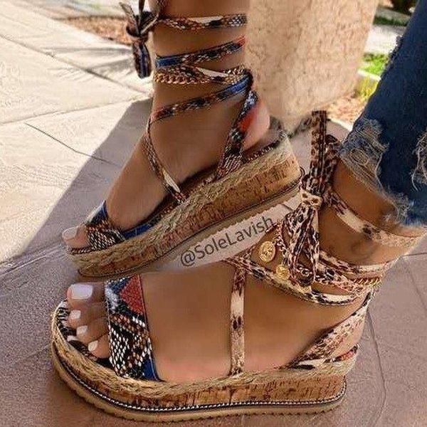 woman ankle strap sandals ladies open toe serpentine shoes female summer fashion casual high heels platform, Black
woman ankle strap sandals ladies open toe serpentine shoes female summer fashion casual high heels platform, Black