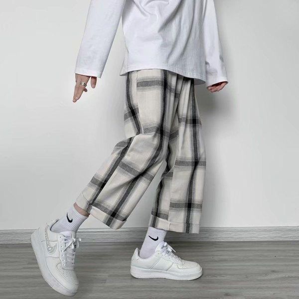 women's pants & capris fashion plaid women summer 2021 plus size loose japanese wide leg oversize casual clothing, Black;white
women's pants & capris fashion plaid women summer 2021 plus size loose japanese wide leg oversize casual clothing, Black;white
