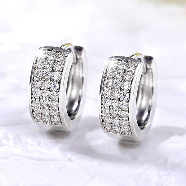 hoop & huggie huitan minimalist silver color earrings for women inlaid shiny cz stone crystal mini circle earring gift fashion jewelry, Golden;silver
hoop & huggie huitan minimalist silver color earrings for women inlaid shiny cz stone crystal mini circle earring gift fashion jewelry, Golden;silver