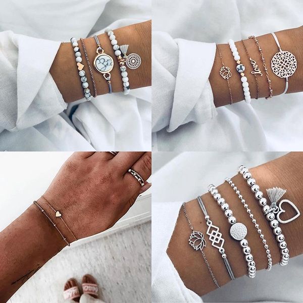 link, chain bohemian beads tassel bracelet set for women trendy heart lotus charm bangle ladies boho jewelry gift, Black
link, chain bohemian beads tassel bracelet set for women trendy heart lotus charm bangle ladies boho jewelry gift, Black