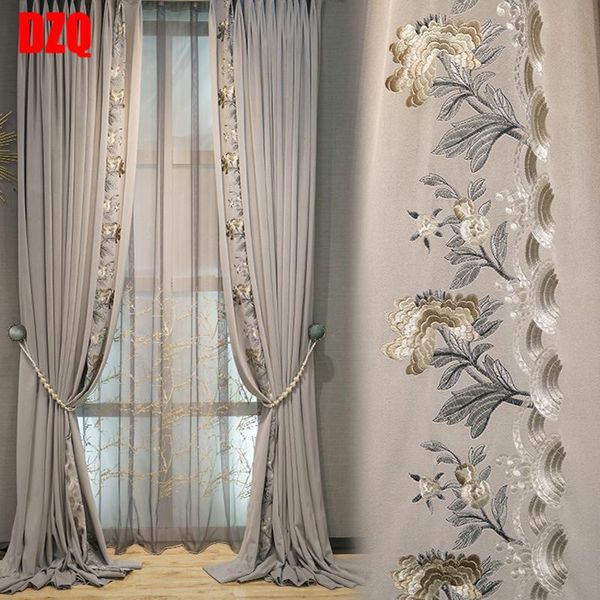 custom curtains light luxury gray flannel living room modern embroidered velvet cloth blackout curtain tulle panel c318 & drapes
custom curtains light luxury gray flannel living room modern embroidered velvet cloth blackout curtain tulle panel c318 & drapes