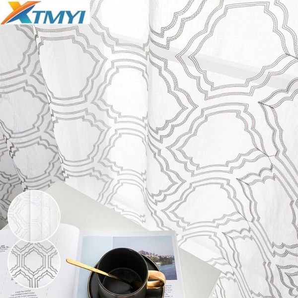 curtain & drapes xtmyi multi styles embroidered geometric tulle sheer curtains for living room bedroom kitchen window treatment home decor
curtain & drapes xtmyi multi styles embroidered geometric tulle sheer curtains for living room bedroom kitchen window treatment home decor