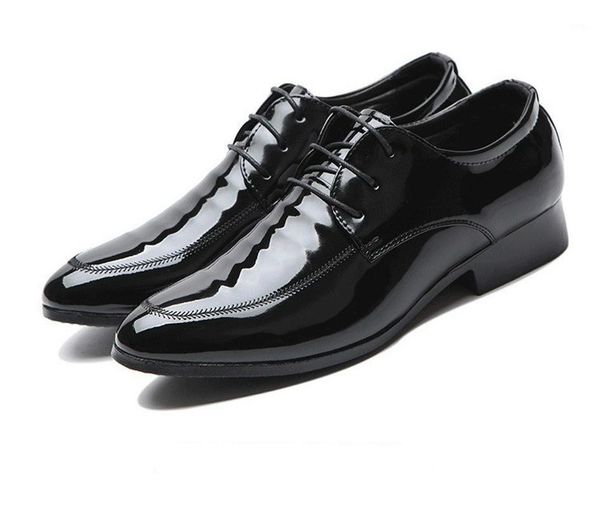 men leather shoes casual oxfords genuine dress business formal shoe plus size wedding1, Black
men leather shoes casual oxfords genuine dress business formal shoe plus size wedding1, Black