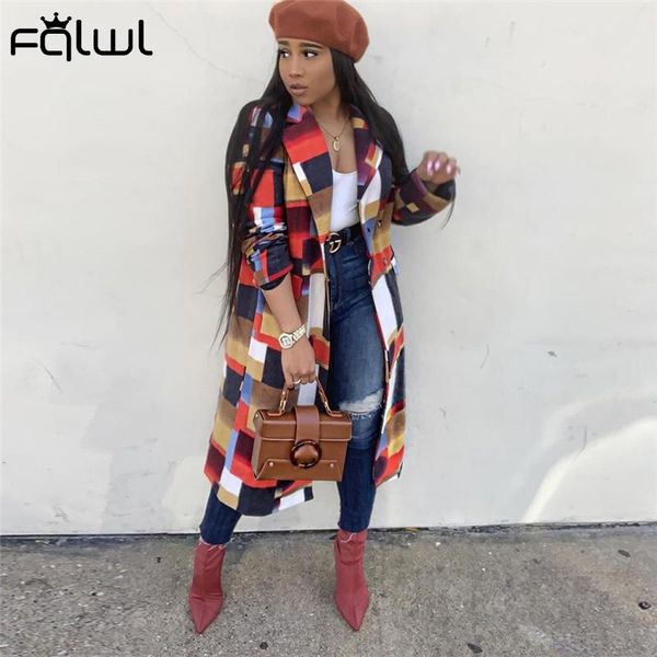 women's jackets fqlwl autumn winter turn-down collar double breasted loose trench coat women plaid oversized long ladies streetwear fem, Black;brown
women's jackets fqlwl autumn winter turn-down collar double breasted loose trench coat women plaid oversized long ladies streetwear fem, Black;brown