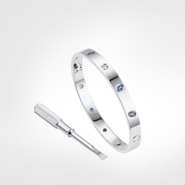 love screw bracelet colored diamonds designer gold bracelet luxury jewelry women titanium steel gold-plated never fade not allergic -silver, Black
love screw bracelet colored diamonds designer gold bracelet luxury jewelry women titanium steel gold-plated never fade not allergic -silver, Black