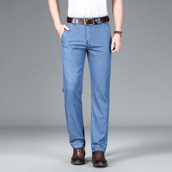 men's jeans summer light blue thin advanced modal fabric business casual stretch trousers male brand pants 40 42
men's jeans summer light blue thin advanced modal fabric business casual stretch trousers male brand pants 40 42