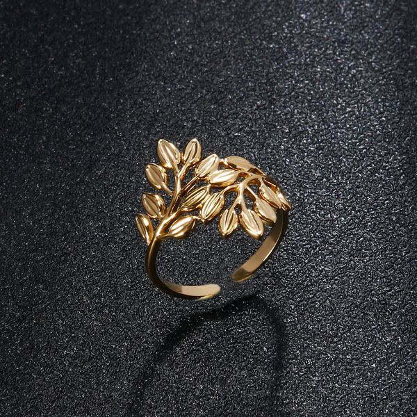 fashion 316l stainless steel ring new creative simple leaf for women rings design open gold silver color jewelry holiday gifts
fashion 316l stainless steel ring new creative simple leaf for women rings design open gold silver color jewelry holiday gifts