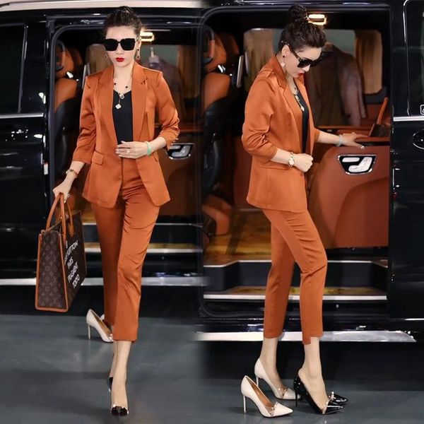 women's two piece pants women 2021 spring autumn classic office blazer suit set female casual commute jacket suits lady sets c295, White
women's two piece pants women 2021 spring autumn classic office blazer suit set female casual commute jacket suits lady sets c295, White