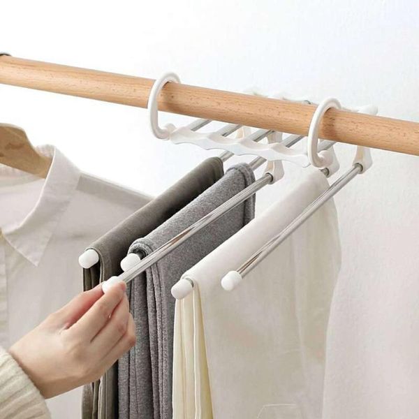 hangers & racks 5-in-1 multifunctional pants hanger home foldable stainless steel space saving clothes trousers coat storage organizer
hangers & racks 5-in-1 multifunctional pants hanger home foldable stainless steel space saving clothes trousers coat storage organizer