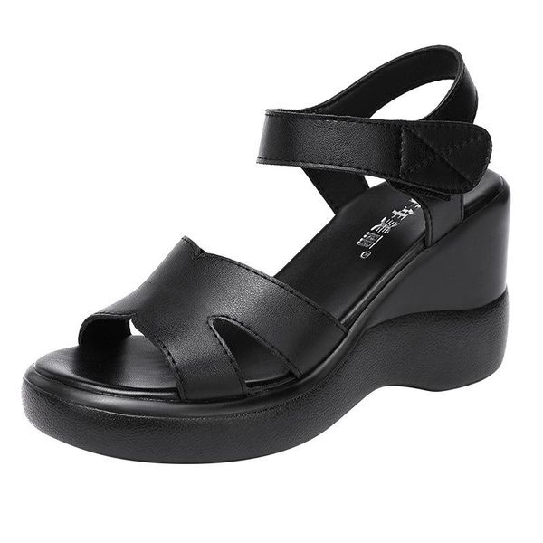 dress shoes wedge sandals women's wild 2021 summer high-heeled platform, Black
dress shoes wedge sandals women's wild 2021 summer high-heeled platform, Black
