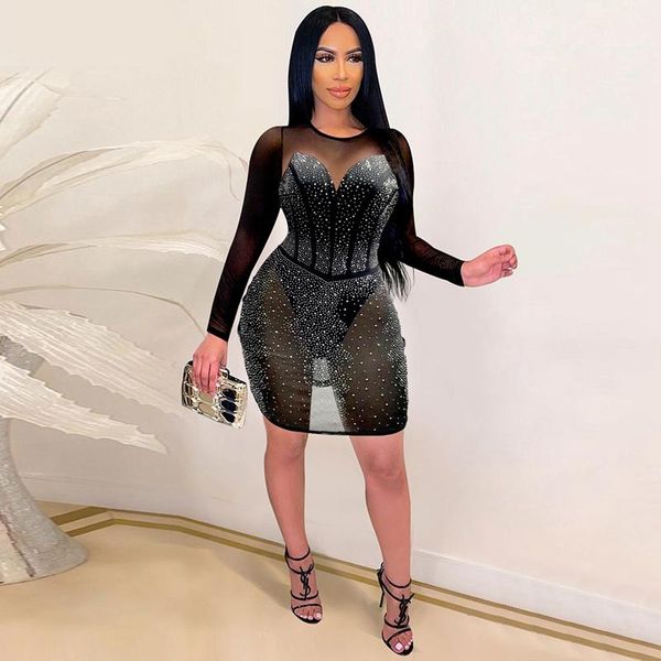 casual dresses rhinestone sheer bodycon dress plus size women clothing birthday party wear fall outfits night club mini, Black;gray
casual dresses rhinestone sheer bodycon dress plus size women clothing birthday party wear fall outfits night club mini, Black;gray