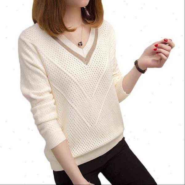 v neck women sweater loose short knit pullover long sleeve thin spring autumn fashion plus size casual female, White;black
v neck women sweater loose short knit pullover long sleeve thin spring autumn fashion plus size casual female, White;black