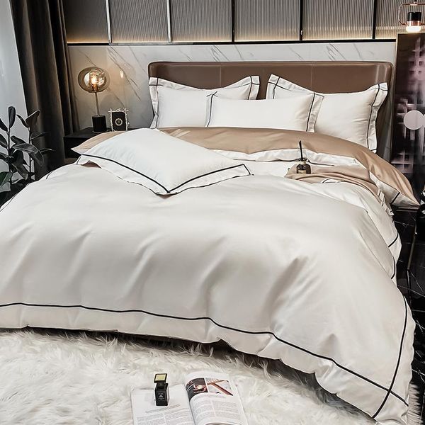 bedding sets pure cotton bed four piece set of light luxury style simple sheet quilt cover european el
bedding sets pure cotton bed four piece set of light luxury style simple sheet quilt cover european el