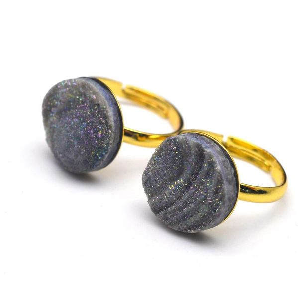 wedding rings natural crystal druzy finger ring charm golden gold plating gray minerals geode gem stone couple for women, Slivery;golden
wedding rings natural crystal druzy finger ring charm golden gold plating gray minerals geode gem stone couple for women, Slivery;golden