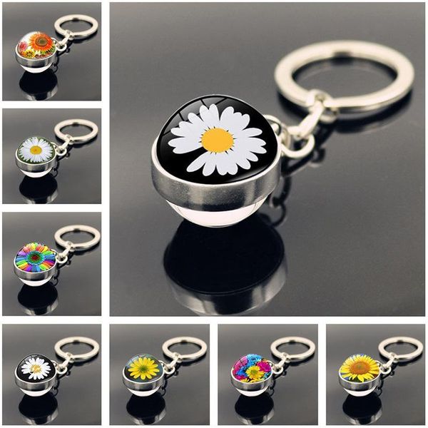 keychains wg 1pc sunflower flower cabochon keychain keyring pendant daisy double-sided glass ball key chain ornament jewellry accessories, Silver
keychains wg 1pc sunflower flower cabochon keychain keyring pendant daisy double-sided glass ball key chain ornament jewellry accessories, Silver