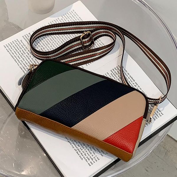 evening bags 2021 genuine leather cowhide stitching shoulder bag women's small crossbody zipper lady square purse random color
evening bags 2021 genuine leather cowhide stitching shoulder bag women's small crossbody zipper lady square purse random color