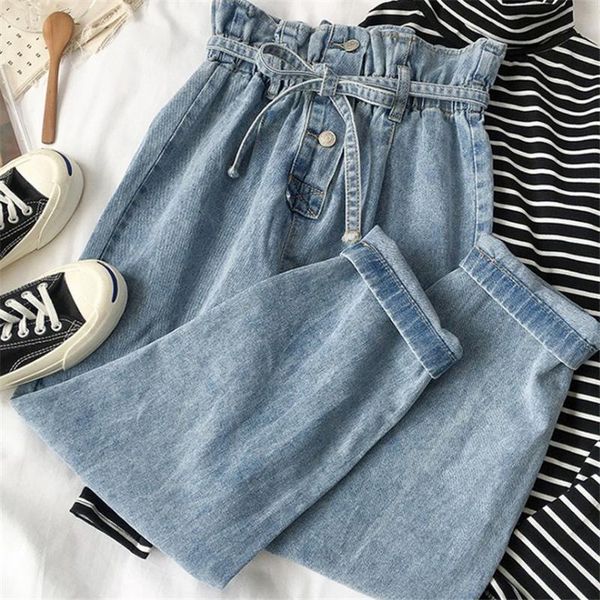 high waist jeans for women fashion sweet loose harem pants 2021 female straight small feet washed blue denim de mujer women's
high waist jeans for women fashion sweet loose harem pants 2021 female straight small feet washed blue denim de mujer women's