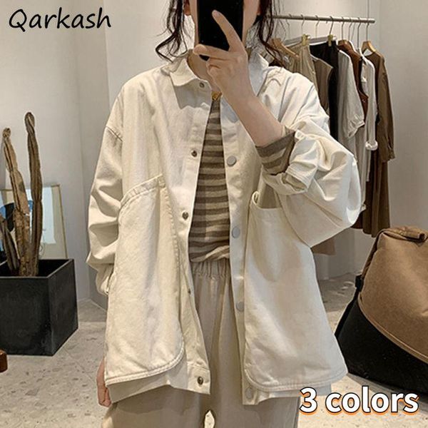women's jackets basic women autumn pockets solid simple safari style streetwear fashion stylish minimalist outwear ulzzang chic, Black;brown
women's jackets basic women autumn pockets solid simple safari style streetwear fashion stylish minimalist outwear ulzzang chic, Black;brown