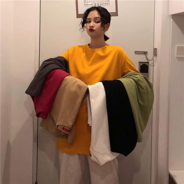 male/female oversized t shirts spring half sleeve genderless fashion grunge clothes black white casual vintage tees 2021 women's t-shi
male/female oversized t shirts spring half sleeve genderless fashion grunge clothes black white casual vintage tees 2021 women's t-shi
