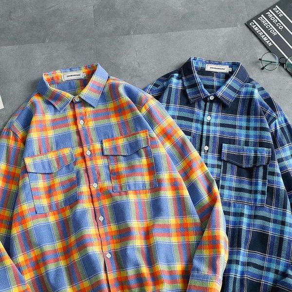 men's casual shirts plaid men womens blouses and long sleeve female print loose cotton checked outwear spring 2021, White;black
men's casual shirts plaid men womens blouses and long sleeve female print loose cotton checked outwear spring 2021, White;black
