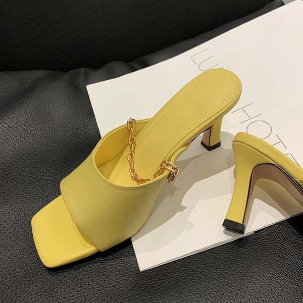 withered summer fashion vintage cowhide square head stiletto high-heeled slippers women shoes woman, Black
withered summer fashion vintage cowhide square head stiletto high-heeled slippers women shoes woman, Black