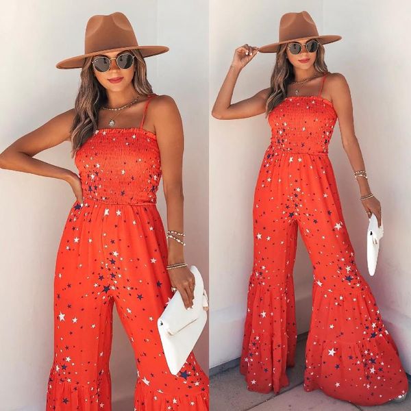 women's pants & capris lugentolo summer overalls women sling ruched backless flared jumpsuit printed casual red for, Black;white
women's pants & capris lugentolo summer overalls women sling ruched backless flared jumpsuit printed casual red for, Black;white