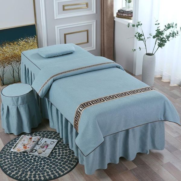 bedding sets euopean luxury 4pcs cotton beauty salon massage spa bedskirt quilt cover with insert
bedding sets euopean luxury 4pcs cotton beauty salon massage spa bedskirt quilt cover with insert