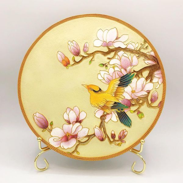 decorative objects & figurines cloisonne enamel golden sand painting graduation homework handmade diy suit decoration pink magnolia
decorative objects & figurines cloisonne enamel golden sand painting graduation homework handmade diy suit decoration pink magnolia
