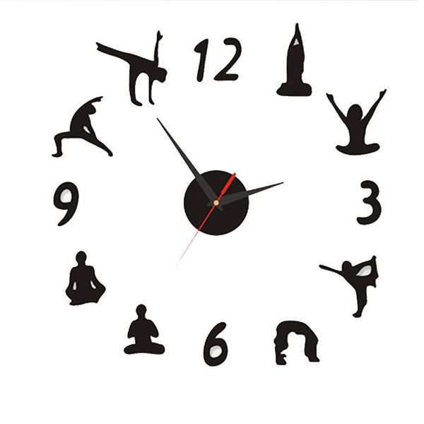 wall clocks 3d mirror surface yoga clock sticker home office room diy decor frameless
wall clocks 3d mirror surface yoga clock sticker home office room diy decor frameless