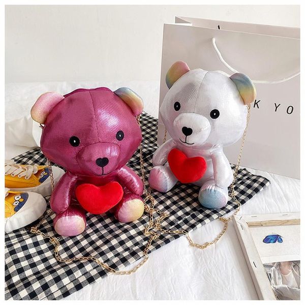 evening bags women holographic bag toy doll laser heart bear messenger girls cute phone purse crossbody shoulder for
evening bags women holographic bag toy doll laser heart bear messenger girls cute phone purse crossbody shoulder for