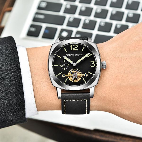 wristwatches pagani design automatic watch tourbillon mechanical men wristwatch business clock waterproof military, Slivery;brown
wristwatches pagani design automatic watch tourbillon mechanical men wristwatch business clock waterproof military, Slivery;brown