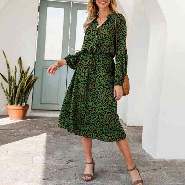 vintage office ladies party dress leopard print shirt dress casual women long sleeve v neck elastic waist long streetwear dress y1204, Black;gray
vintage office ladies party dress leopard print shirt dress casual women long sleeve v neck elastic waist long streetwear dress y1204, Black;gray