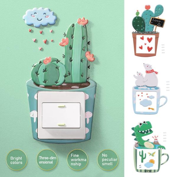 wall stickers cartoon creative cactus dino 3d switch sticker plants luminous silicone light socket cover decals home decoration
wall stickers cartoon creative cactus dino 3d switch sticker plants luminous silicone light socket cover decals home decoration