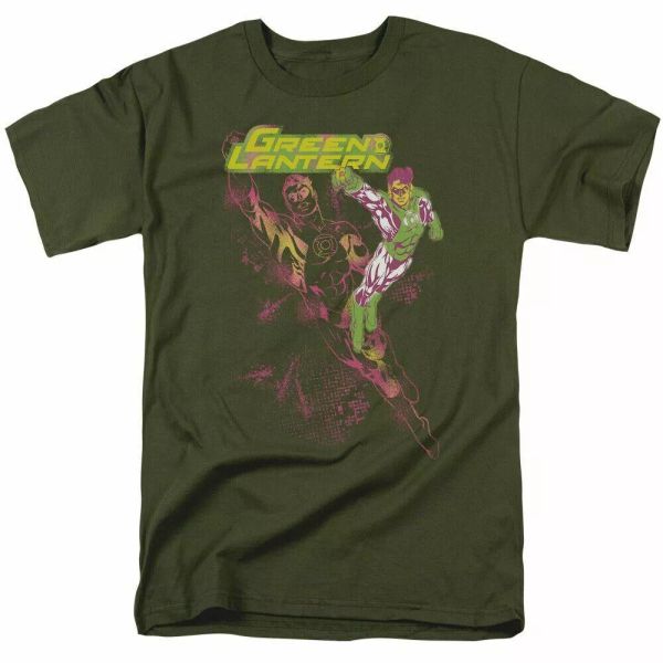 green lantern lantern spray t shirt mens licensed dc comics tee military green, White;black
green lantern lantern spray t shirt mens licensed dc comics tee military green, White;black