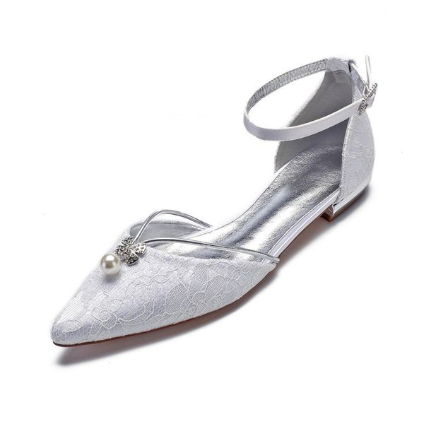 sandals comfort flat lace wedding shoes for bride pointed toe ankle buckle strap bridal party dress flats 4hne, Black
sandals comfort flat lace wedding shoes for bride pointed toe ankle buckle strap bridal party dress flats 4hne, Black