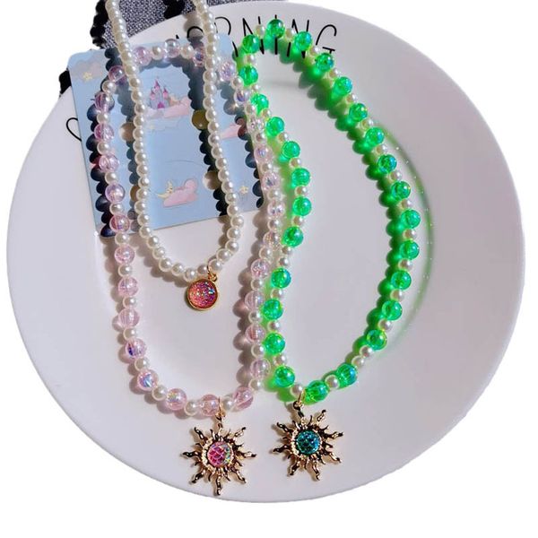 girls necklaces pendants jewelry childrens accessories children's alloy sunflower cute pearl bracelet set b9269, Red;brown
girls necklaces pendants jewelry childrens accessories children's alloy sunflower cute pearl bracelet set b9269, Red;brown