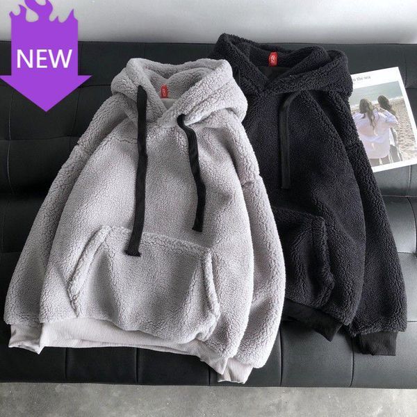 women's hoodies & sweatshirts korean style plus velvet hooded loose long sleeve harajuku hoodie oversize lamb winter clothes women swe, Black
women's hoodies & sweatshirts korean style plus velvet hooded loose long sleeve harajuku hoodie oversize lamb winter clothes women swe, Black