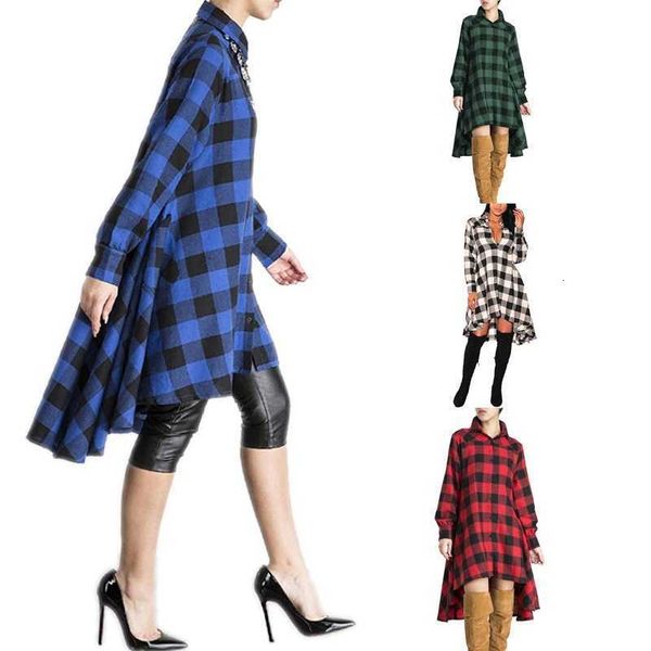 autumn and winter drs boyfriend style casual pocket long sleeve plaid polo shirt irregular coat, Black;gray
autumn and winter drs boyfriend style casual pocket long sleeve plaid polo shirt irregular coat, Black;gray